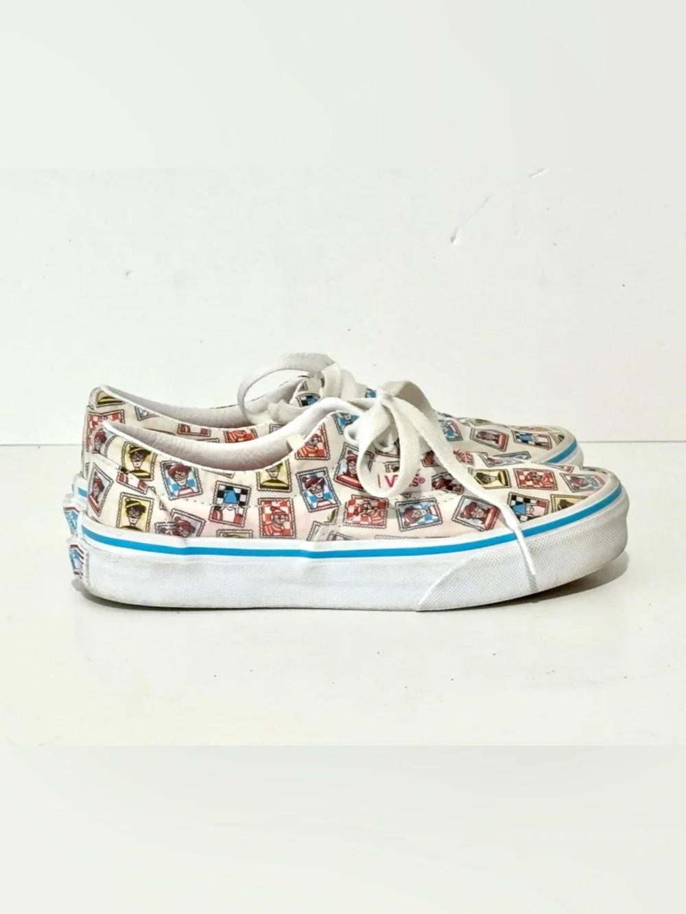 Vans Where’s Waldo Kids Era Sneakers Postage Stamp Youth Boys Girls Size 1